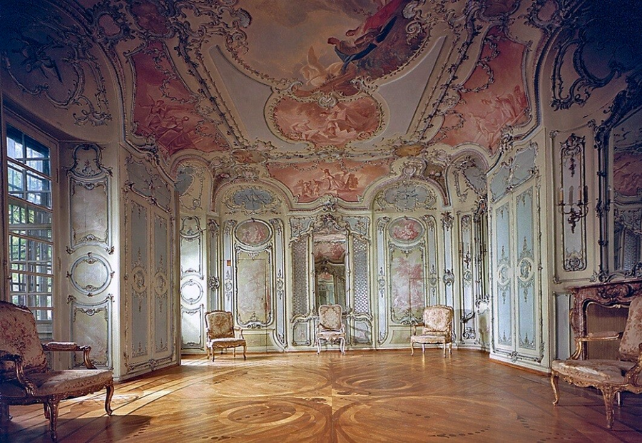 salon interior Palacio de Mannheim: el Versalles del Rin