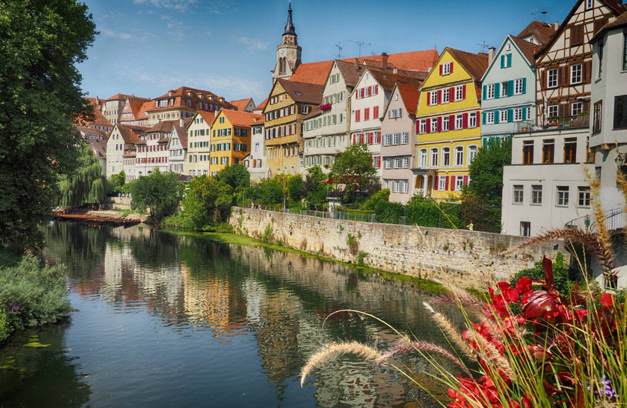 Tübingen a orillas del rio Neckar