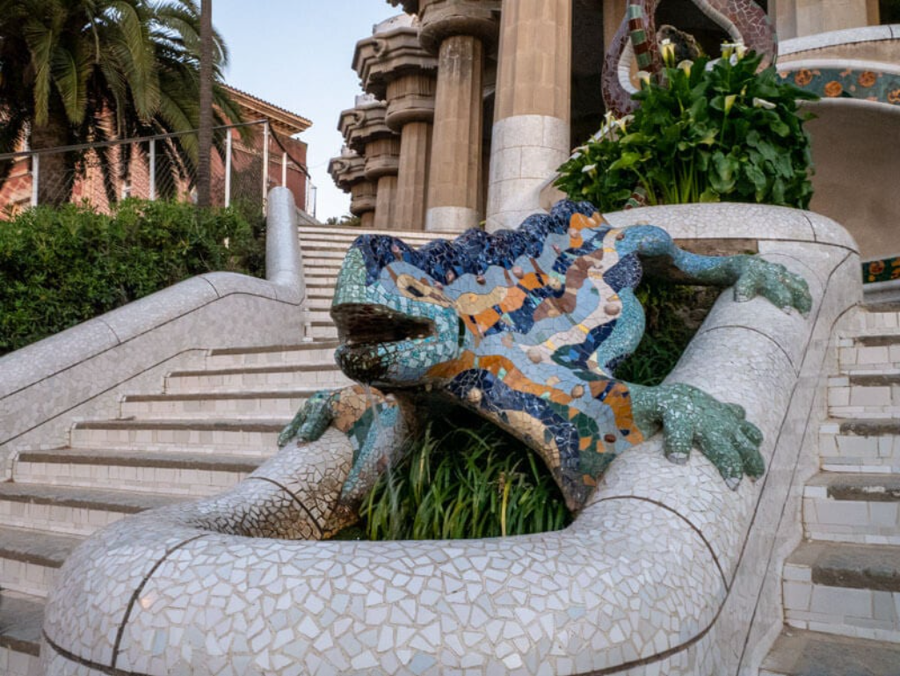 Dragon de entrada en el Parque Güell