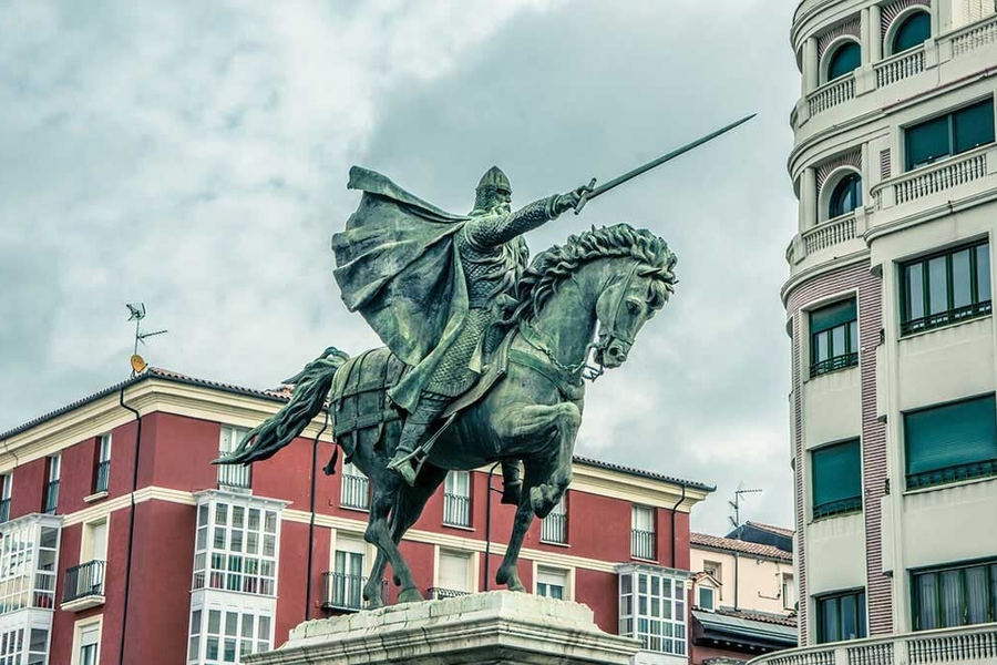 Estatua del Cid Campeador, centro de Burgos
