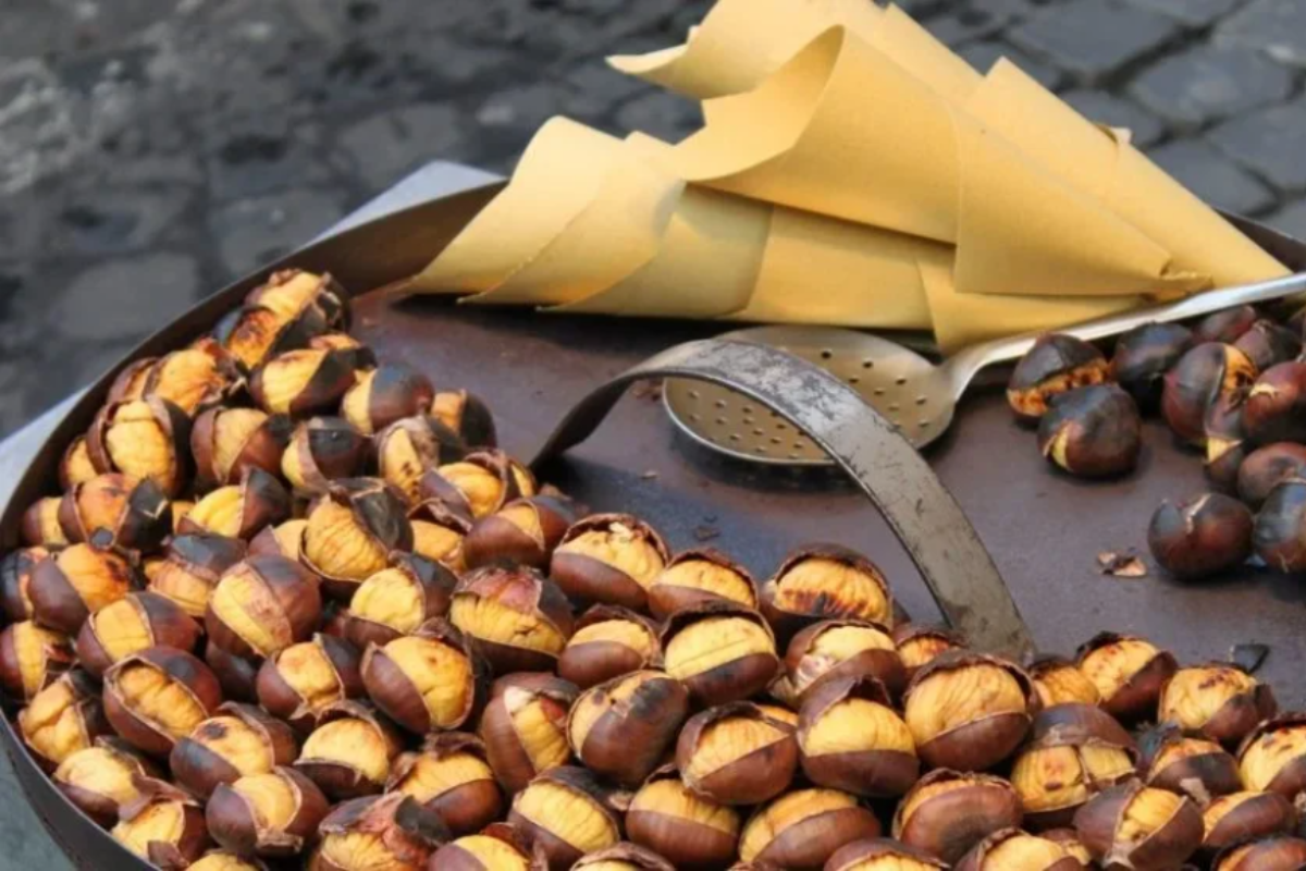 Castañas para la fiesta del Magosto, Ourense