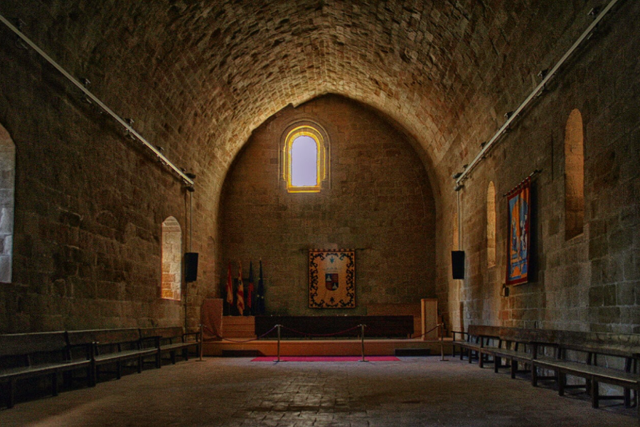 Sala Capitular castillo Templario Monzón