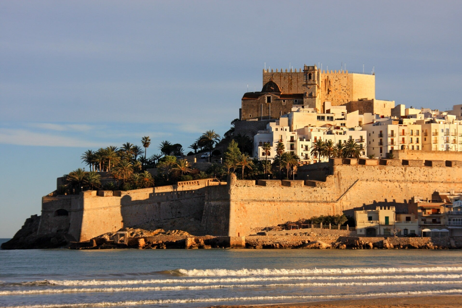 Vista del castillo de Papa Luna en Peñiscola