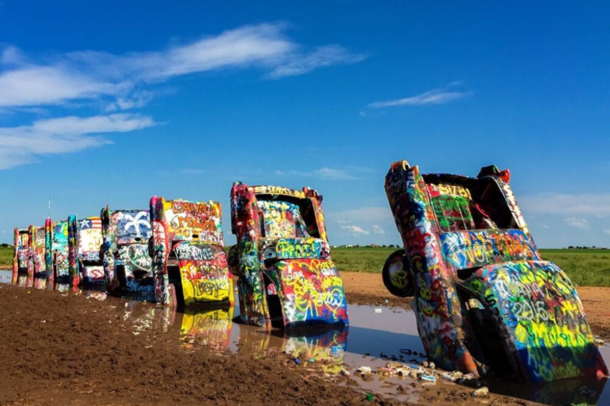 Cadillac Ranch, Amarillo. Texas