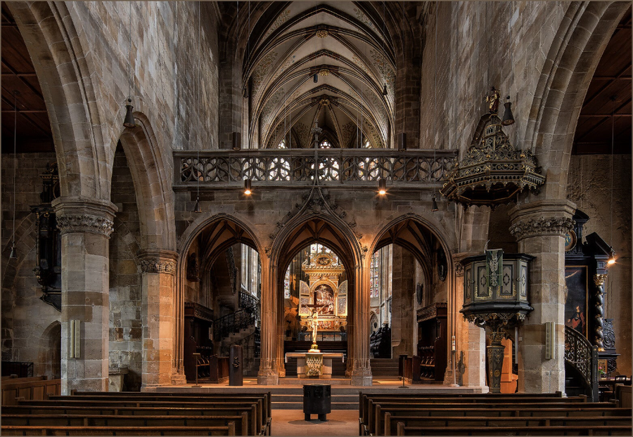 interior Stadtkirche St. Dionys – La catedral de Esslingen