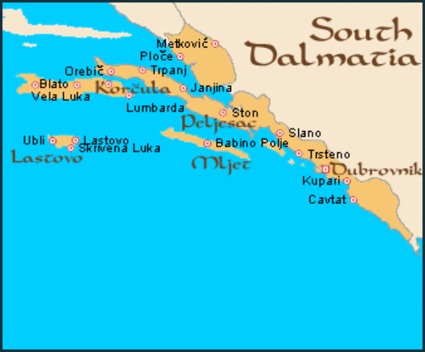 Sur de la Costa Dálmata