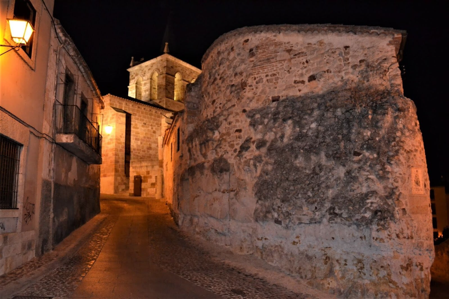 Calles Casco Antiguo de Zamora de noche
