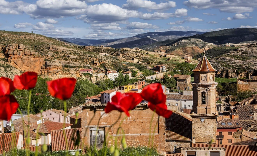 Vista general de la comarca de Villel Teruel