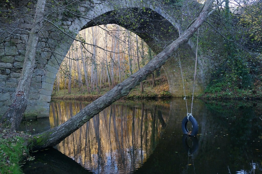 Puente romano en Montemayor del Rio, Salamanca