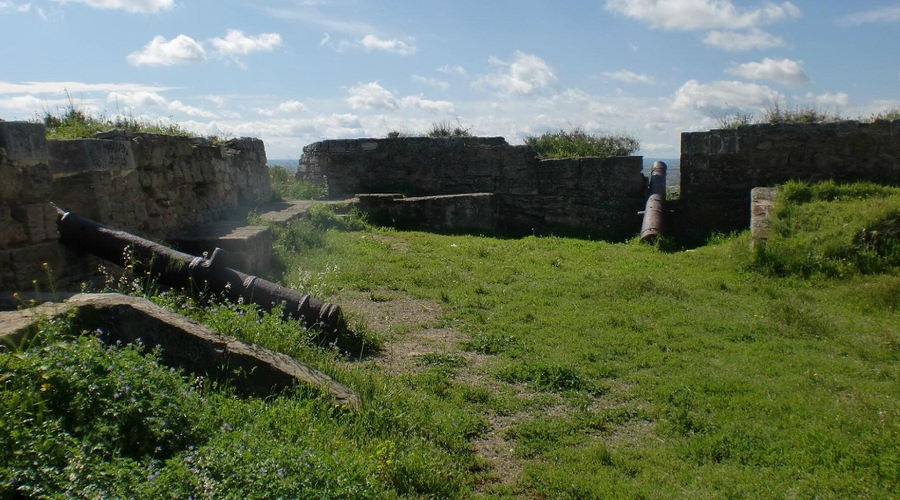 zona superior de las murallas del castillo de Gardeny de Lleida