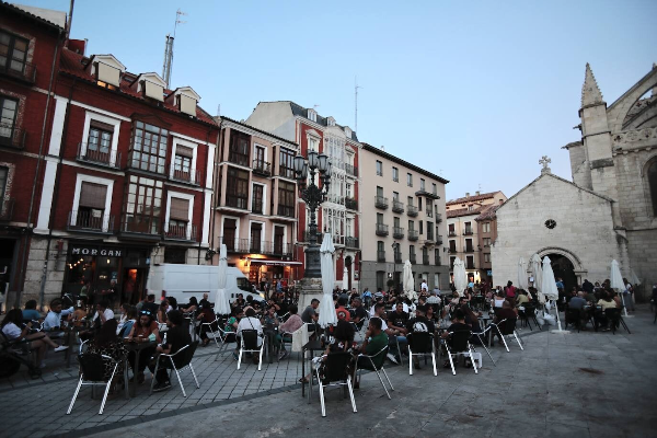 Terraza en el centro de Valladolid