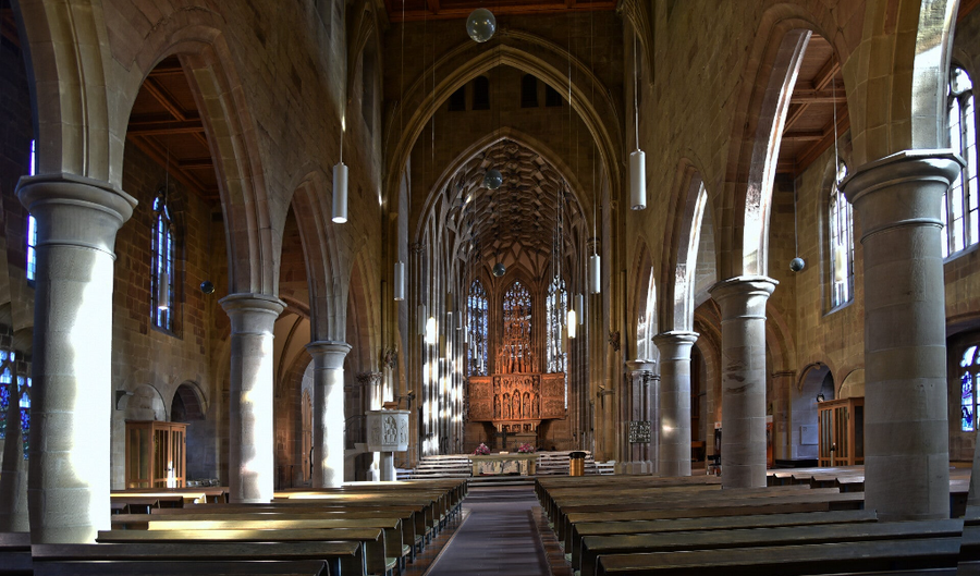 interior Iglesia de San Kilian: el alma gótica de Heilbronn
