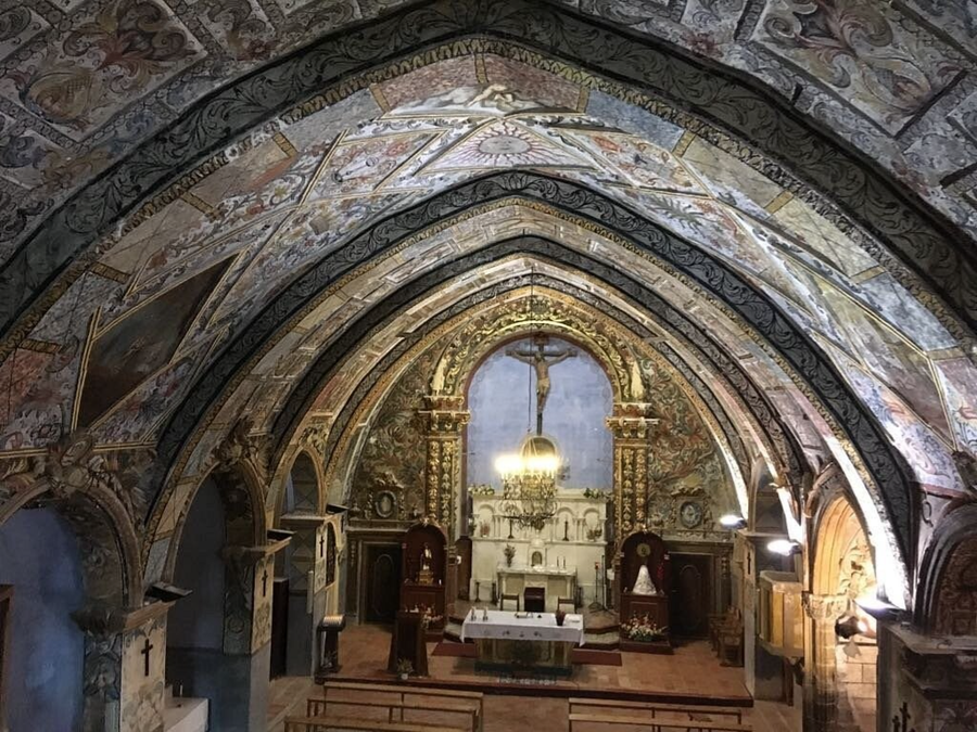 Interior Iglesia de la Virgen de la Carrasca – Bordón, Teruel