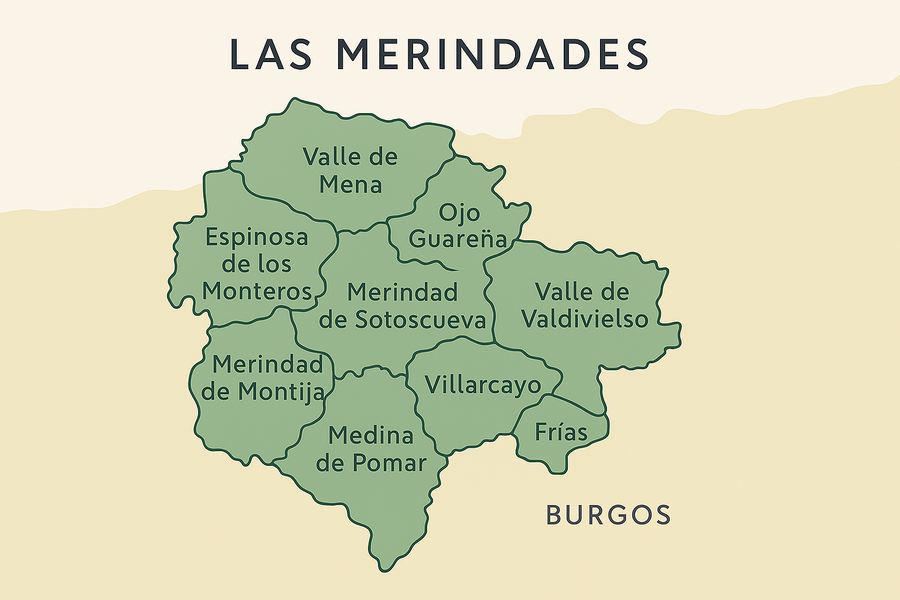 mapa de las merindades