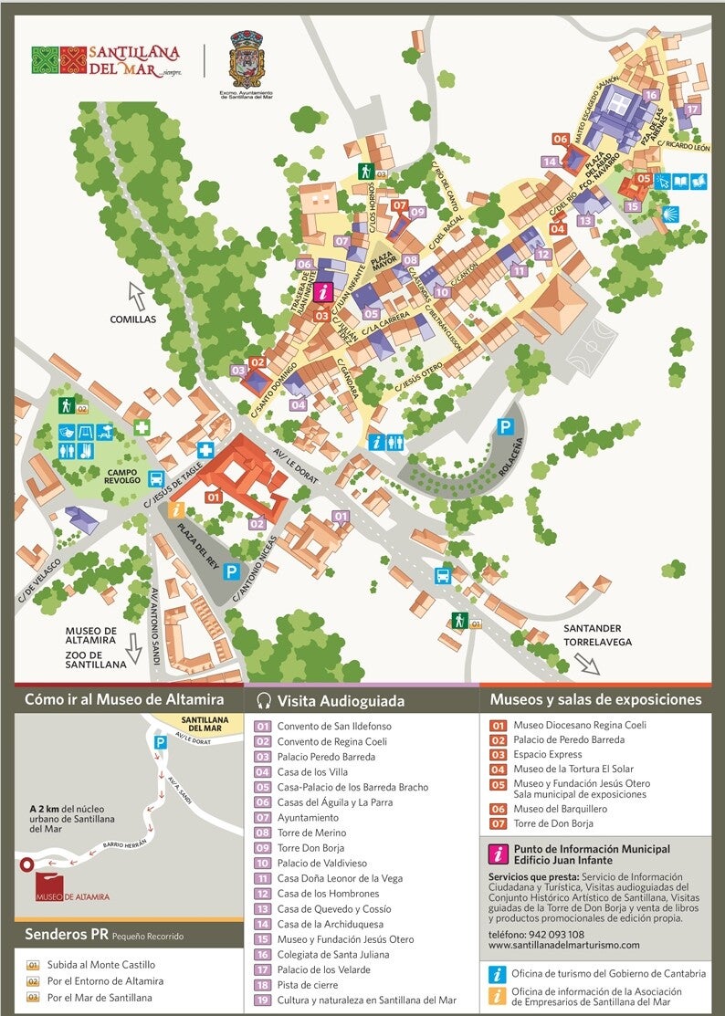 Mapa Turístico de Santillana del Mar