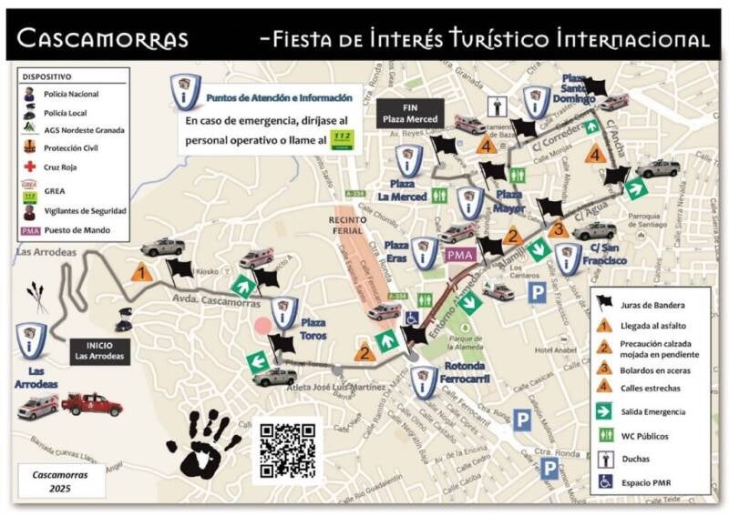 mapa del recorrido del cascamorras