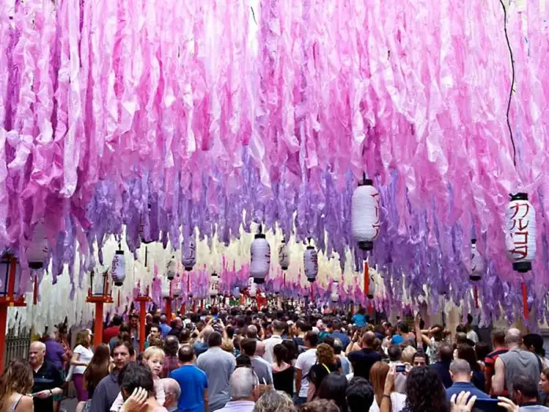 Fiestas de Gracia en Barcelona