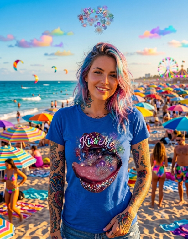 💋 T-shirt "Kiss Me" – RATDAAS 💋