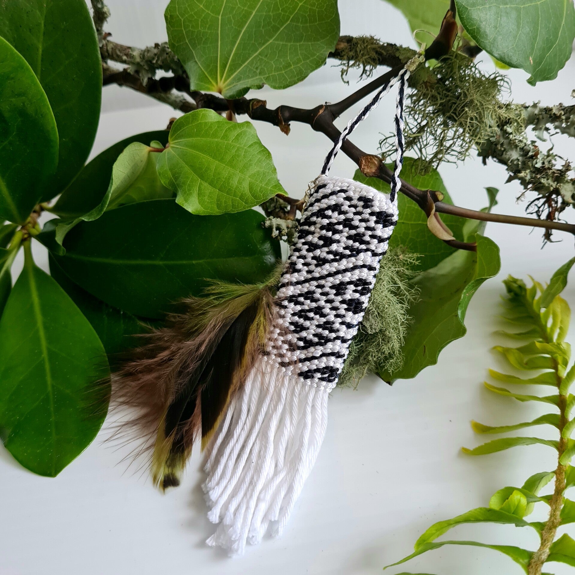 Tāniko Single Long Earring
