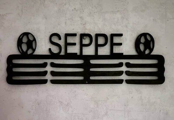 Gepersonaliseerde medaillehouder voetbal