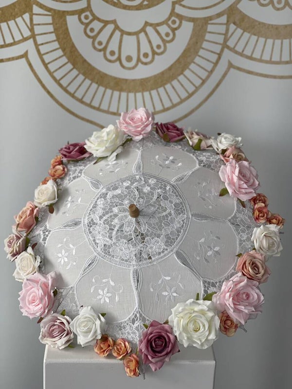 Set of Pink umbrella's