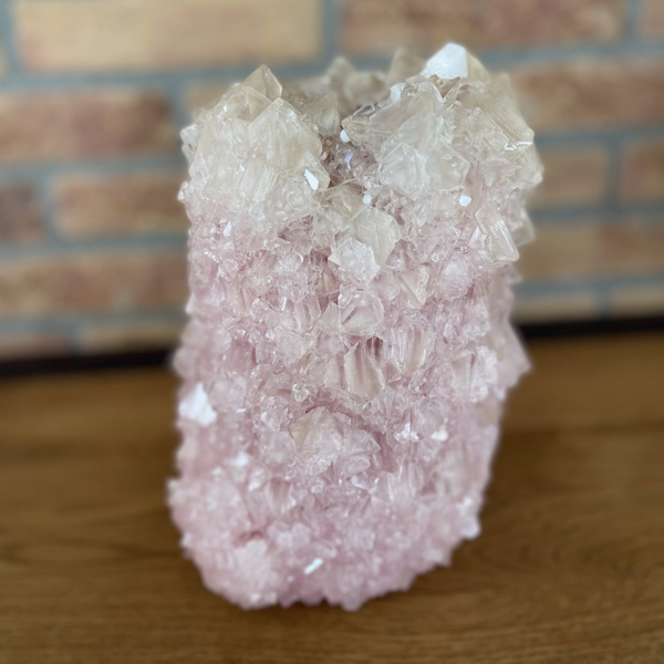 Midi crystals vase light pink
