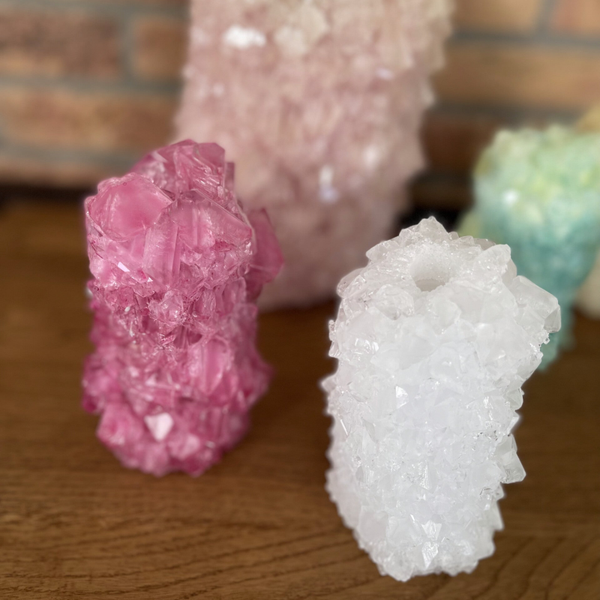 Mini crystal vase fuchsia