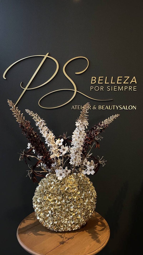 Phylia vaas goud ovaal