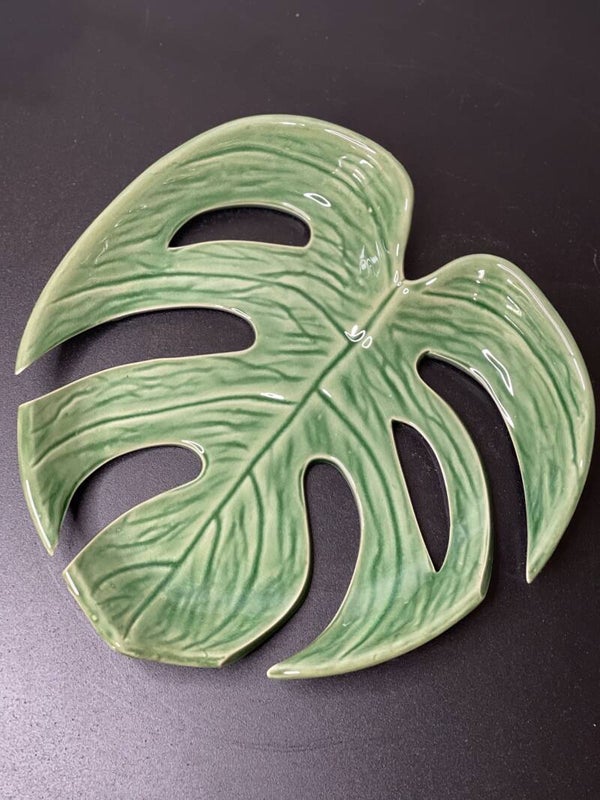 Palmblad schaal porselein