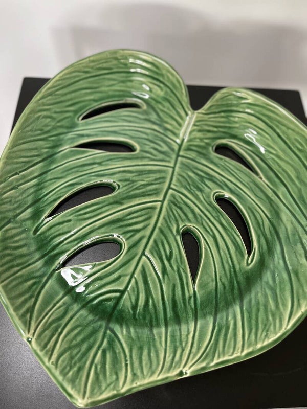 Palmblad schaal porselein