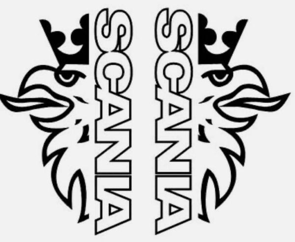 Scania logo window decals