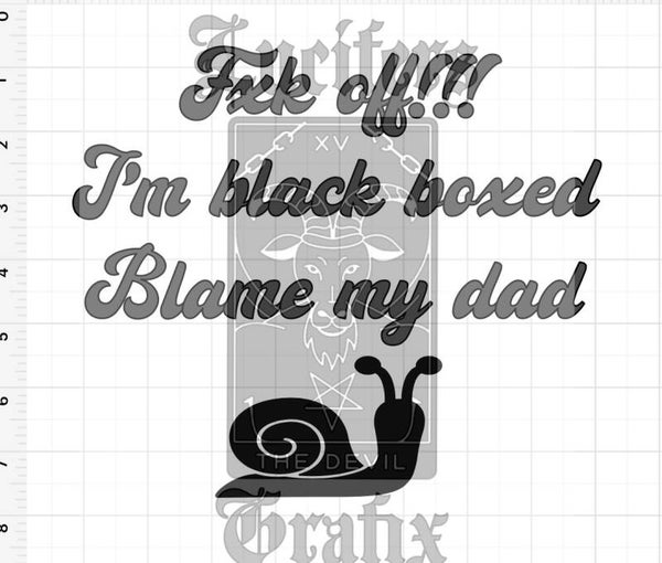 F off I’m black boxed sticker