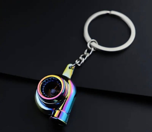 Oil stain turbo key chain