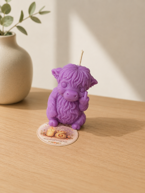 Scented cheeky cow candle