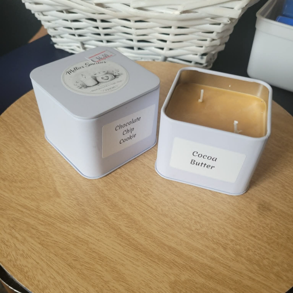large square container candle