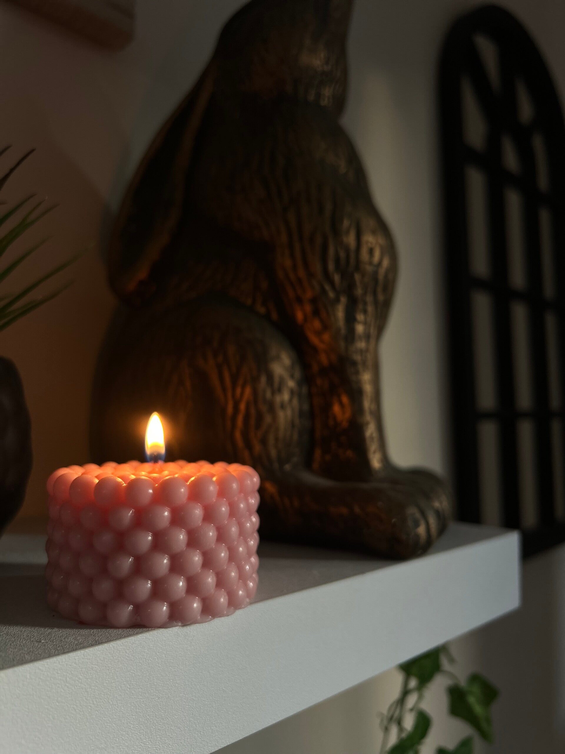 Bubble me good candle half