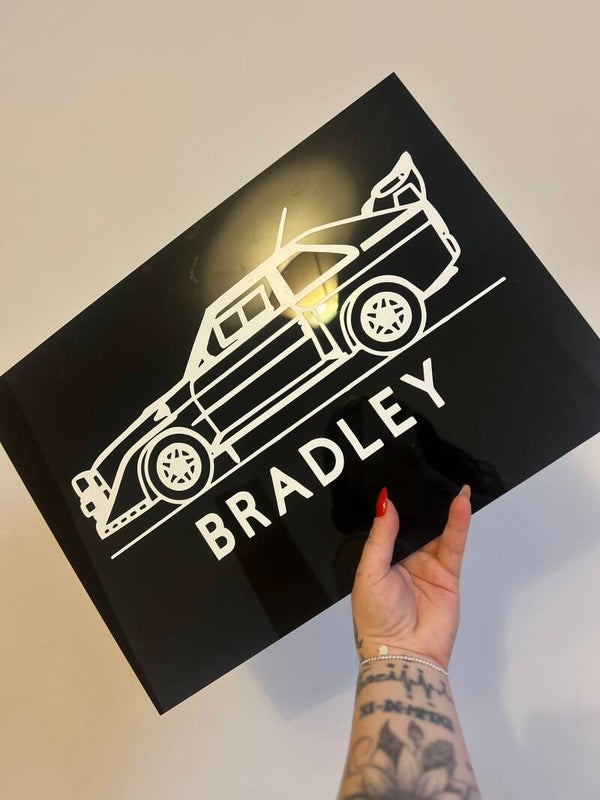 Personalised acrylic sign