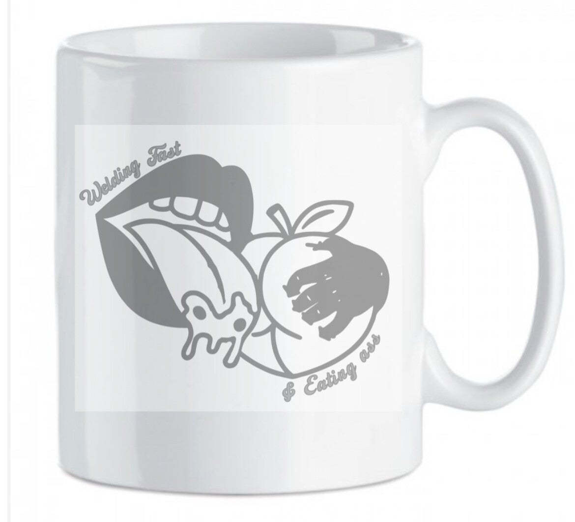 Welding fast & eating ass mug