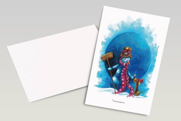 Kerst/winterkaart 1 - Staand