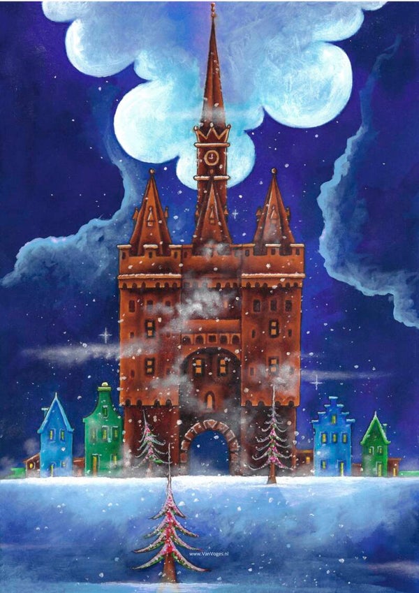 6A Kerstkaart Zwolle.