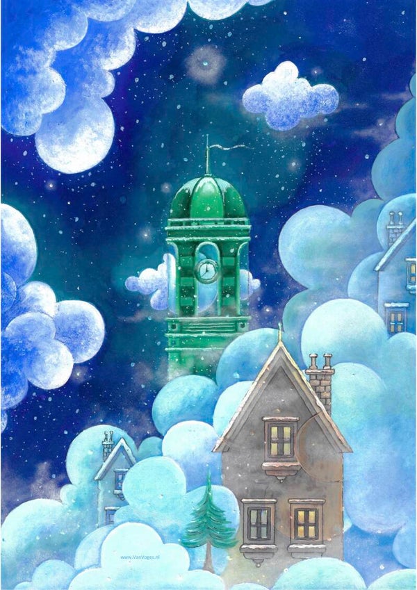 3A Kerstkaart Zwolle.