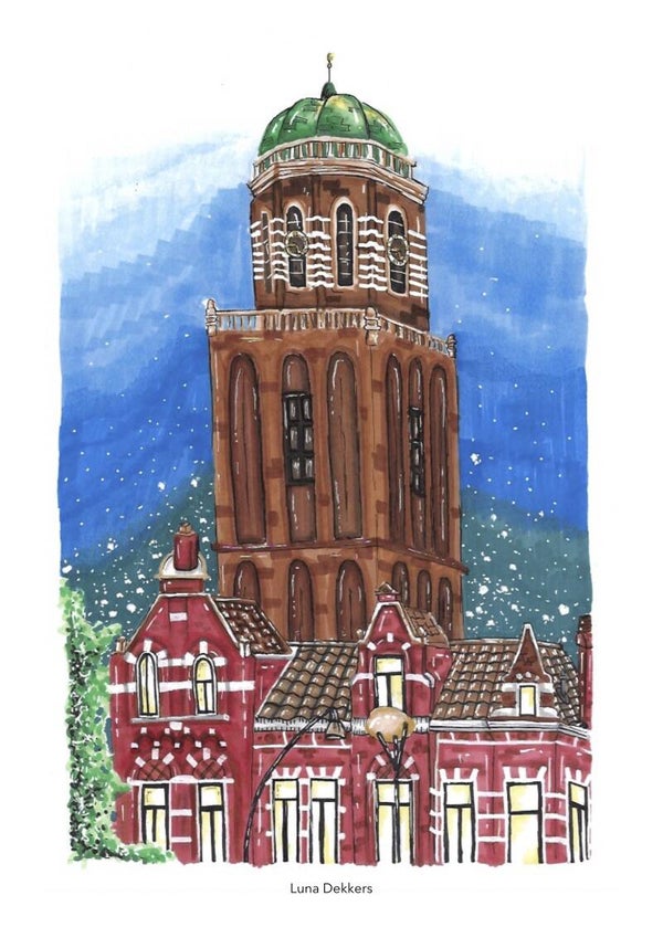 Zwolle kaart 1. Luna Dekkers Vrije school Zwolle.