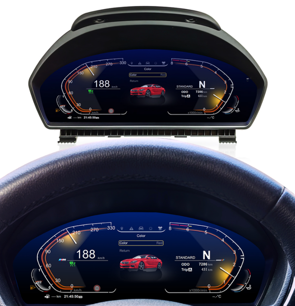 LICZNIK CYFROWY LCD DIGITAL ZEGARY BMW F30 F31 F32 F33 F34 F36 2011-2019