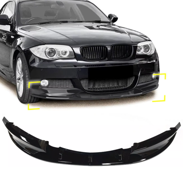 DOKŁADKA ZDERZAKA PRZÓD DLA BMW E82 E88 2007-2013 M SPORT M PAKIET CZARNY
