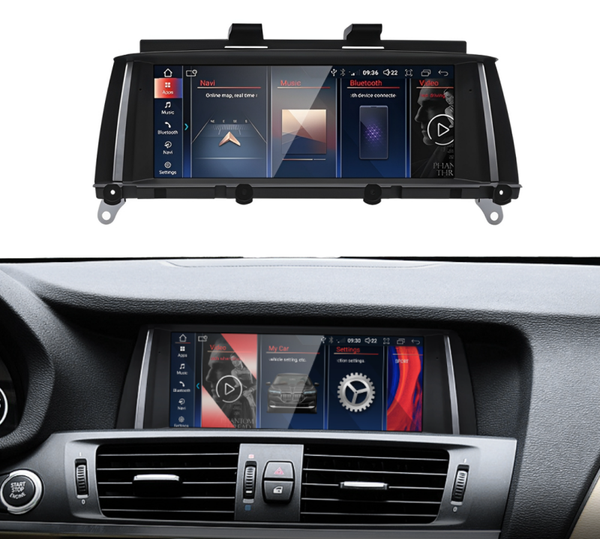 EKRAN NAWIGACJA ANDROID14 8GB RAM DO BMW X3 X4 F25 F26 2010-2017 SYSTEM NBT
