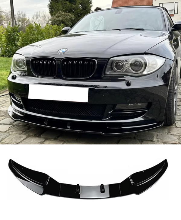 DOKŁADKA ZDERZAKA ZWYKŁEGO PRZÓD BMW E81 E82 E87 E88 2007-2013 LCI CZARNY