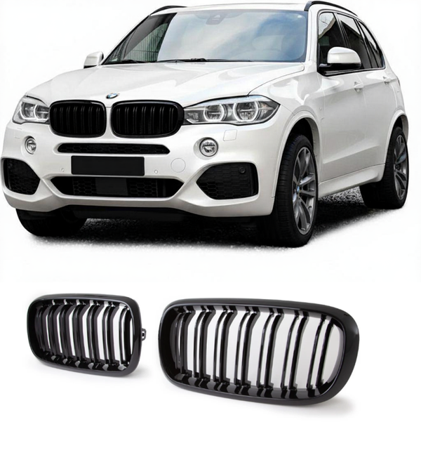 GRILL NERKI ATRAPA DO BMW X5 F15 X6 F16 2013-2019 CZARNY POŁYSK
