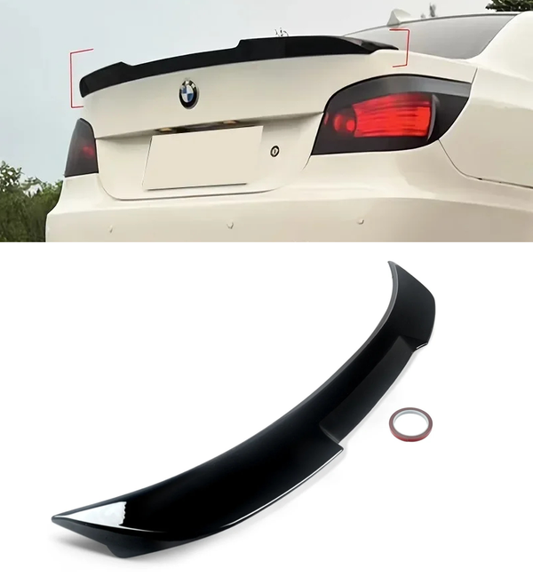 SPOILER KLAPY BAGAŻNIKA TYŁ DLA BMW E60 LOTKA SPOJLER M4 LOOK CZARNY POŁYSK