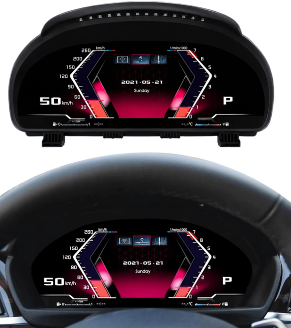 LICZNIK CYFROWY CARPLAY HUD ZEGARY BMW F07 F10 F11 F06 F01 F15 F16 F25 F26