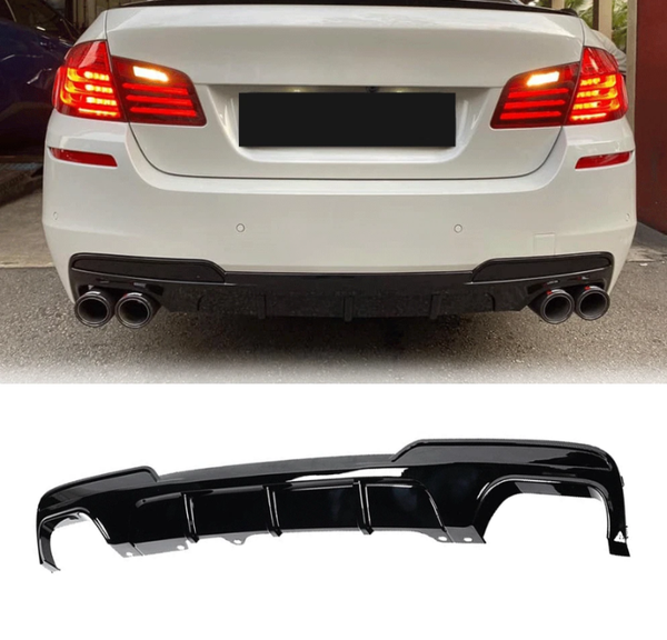 DYFUZOR TYLNEGO ZDERZAKA dla BMW F10 F11 M SPORT M PAKIET CZARNY M5 LOOK